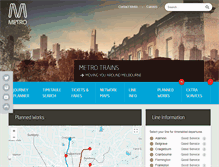 Tablet Screenshot of newtimetable.metrotrains.com.au